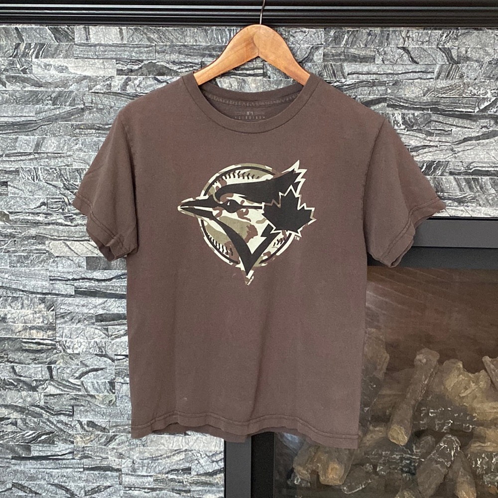 Blue Jays Short Sleeve Tee Shirt by Genuine Merchandise, Brown